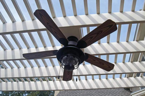 Ceiling Fans In A Pergola | Ceiling Fan Installation, Outdoor Ceiling ... throughout Ceiling Fan For Pergola Installation